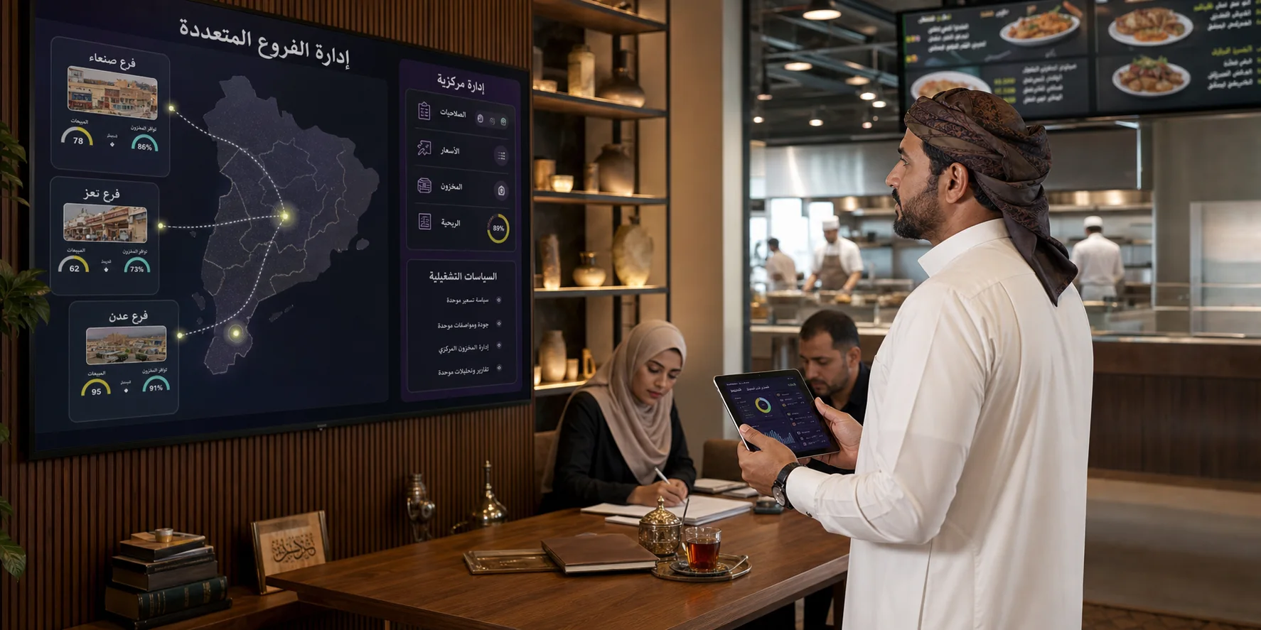 إدارة أسعار وقوائم عبر عدة فروع